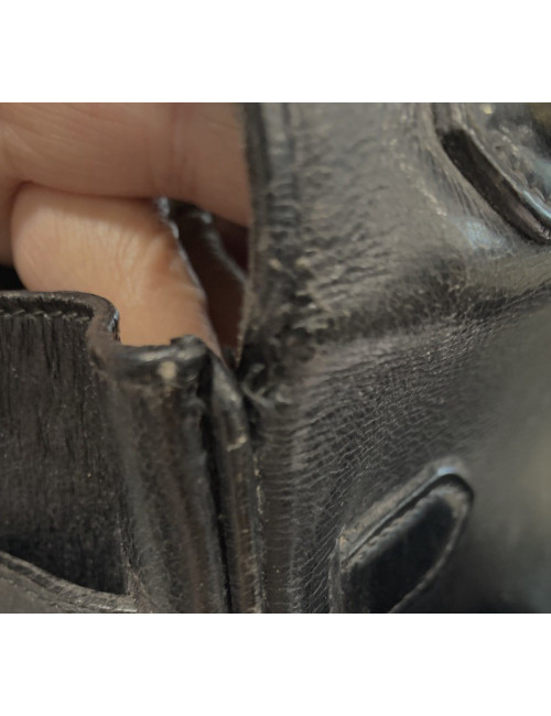 Kelly 32 HERMES Vintage box noir