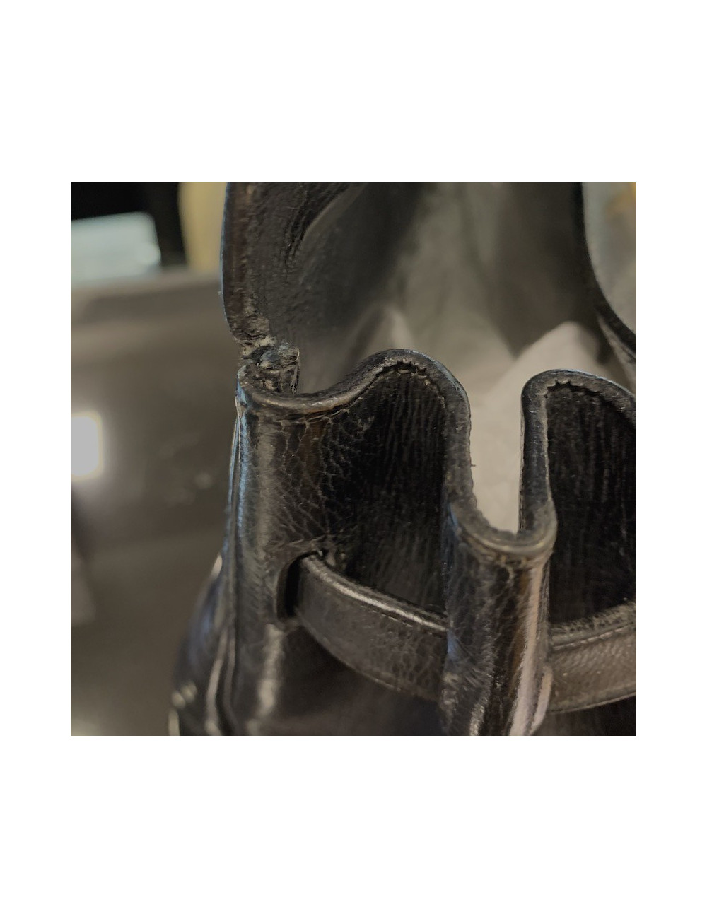 Kelly 32 HERMES Vintage box noir