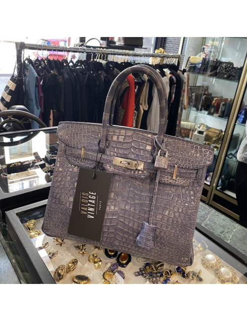 Birkin 30 HERMES crocodile porosus brighton