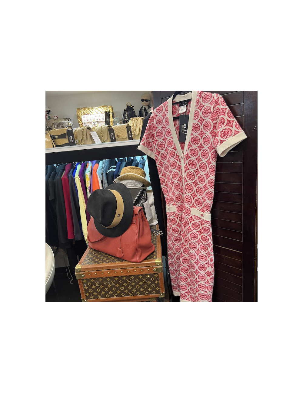 Robe CHANEL T 38 cachemire 