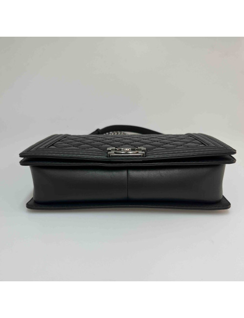 CHANEL Big Boy Bag in Black Leather - Certified Occasion