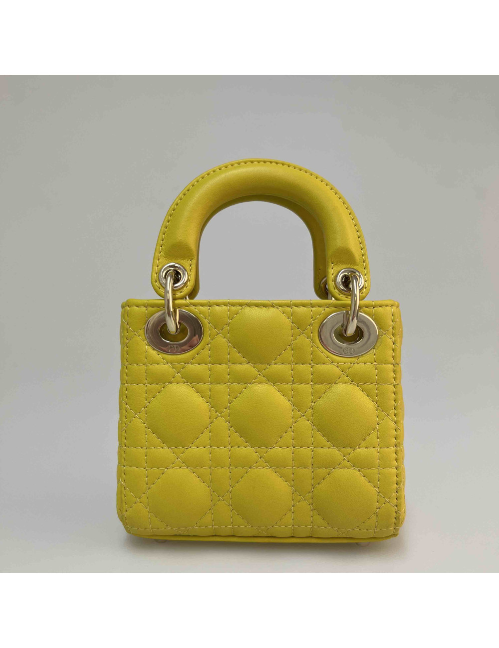 Mini Lady DIOR jaune