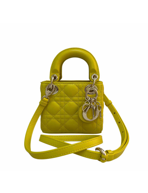 Mini Lady DIOR jaune