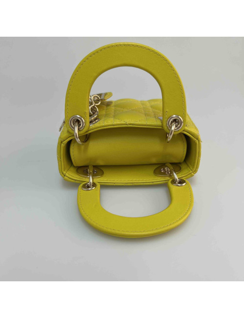 Mini Lady DIOR jaune