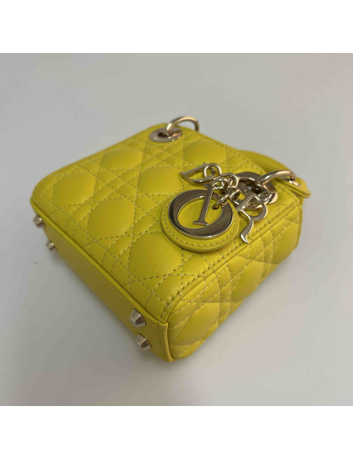 Mini Lady DIOR jaune