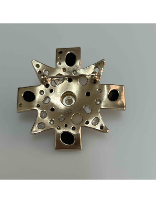 CHANEL Brooch in Gilt Metal - Occasion Certified Authentic