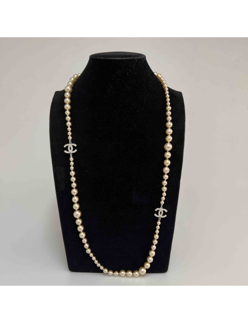 Sautoir CHANEL perles nacrées