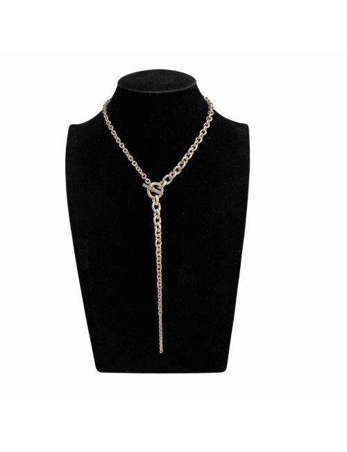 Collier HERMES argent 925 maille forçat 