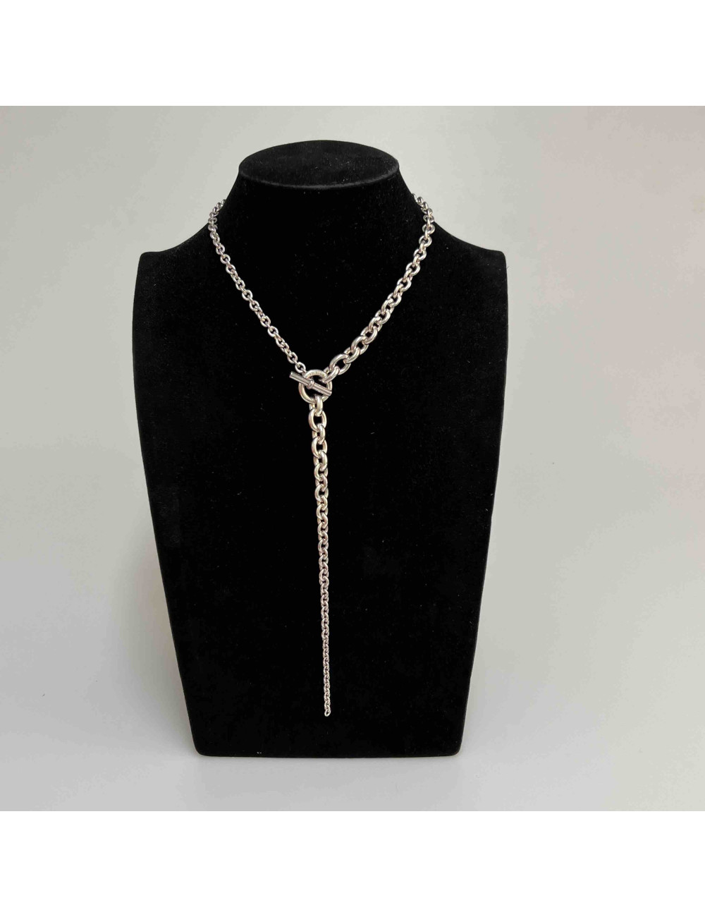 Collier HERMES argent 925 maille forçat 