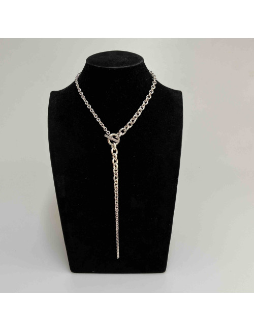 Collier HERMES argent 925 maille forçat 