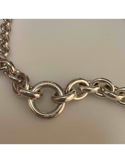 Collier HERMES argent 925 maille forçat 