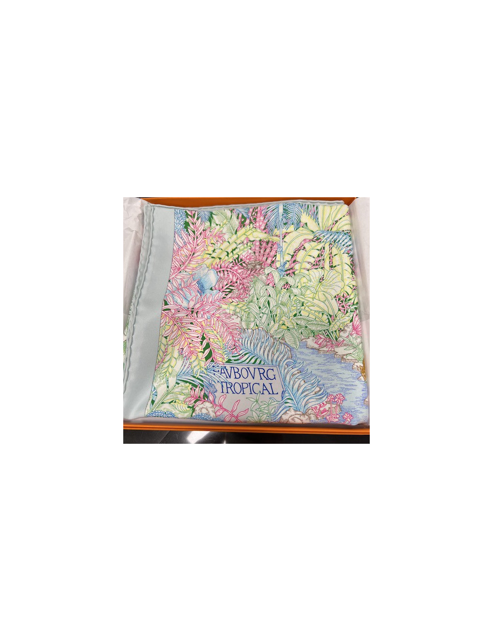 Carré HERMES Faubourg Tropical soie