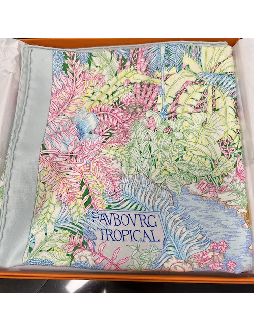 Carré HERMES Faubourg Tropical soie