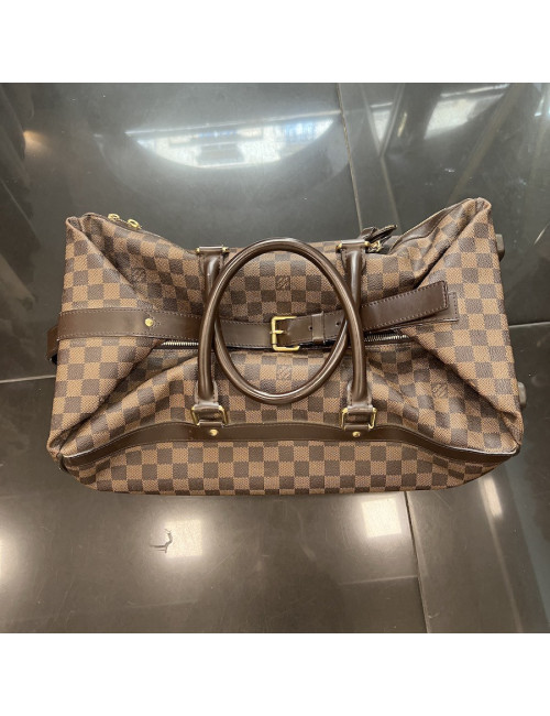 Valise cabine LOUIS VUITTON toile damier marron