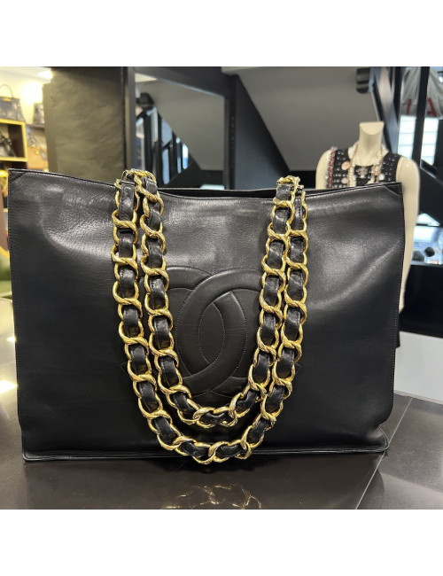 Cabas CHANEL 1990' grosse chaine