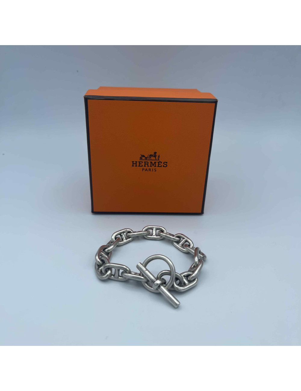 Bracelet HERMES chaîne d'ancre argent 925