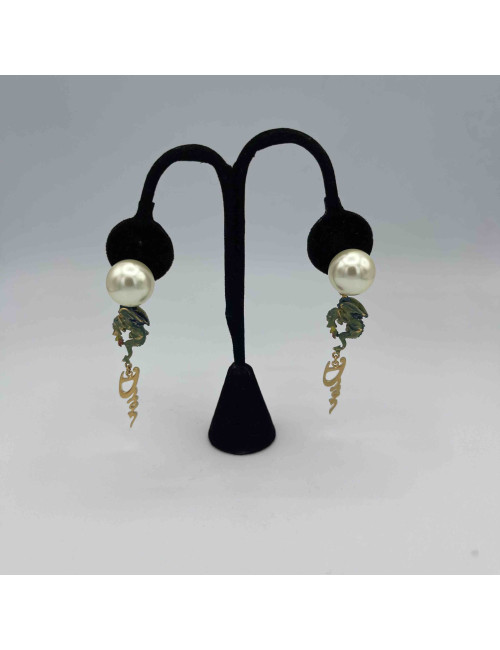 Boucles d'oreille Tribales Dior princesse et dragon