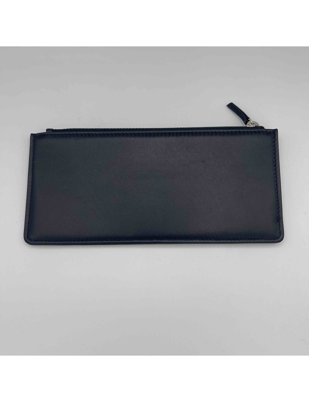 Porte-cartes CHANEL cuir bleu