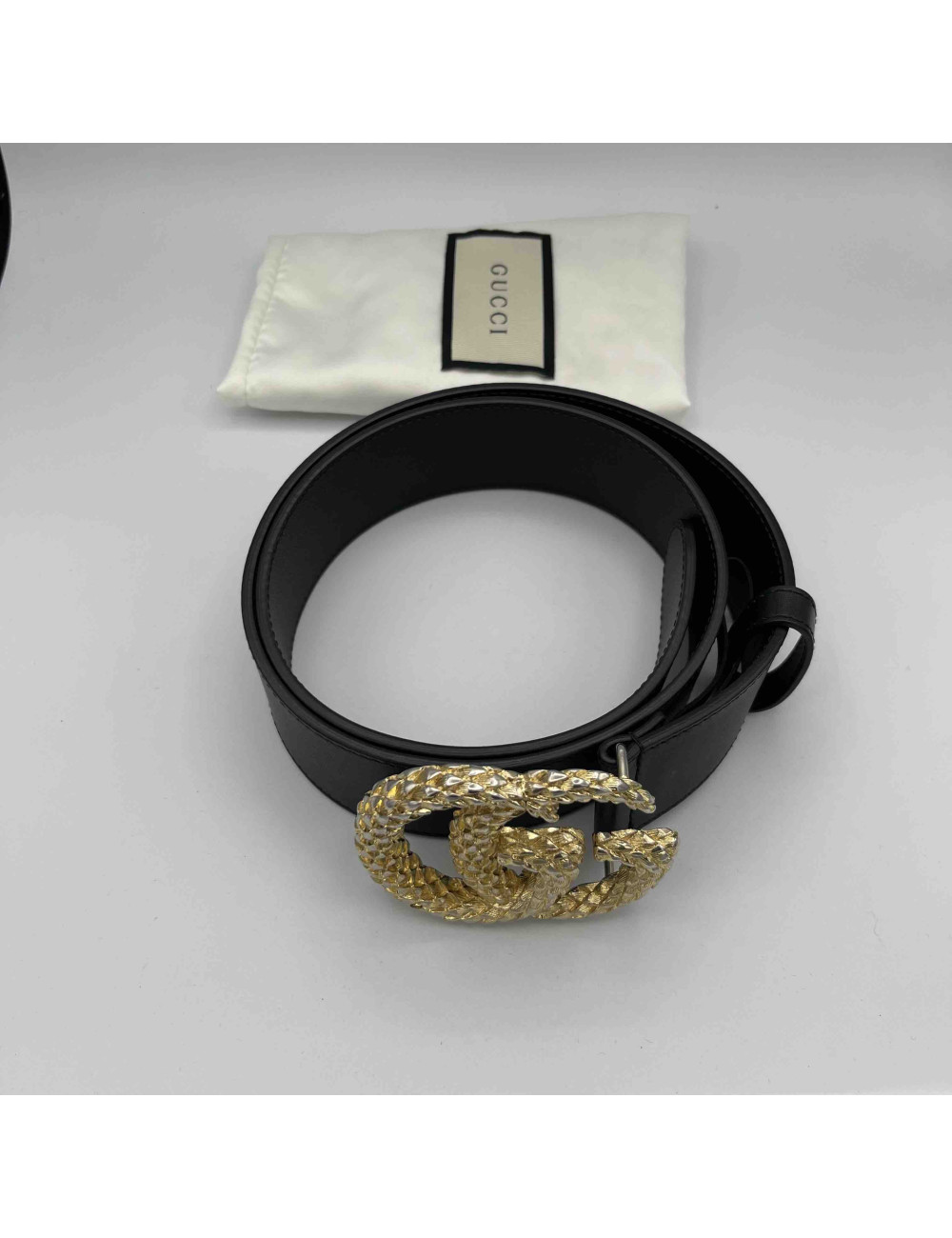 Ceinture GUCCI cuir noir T80