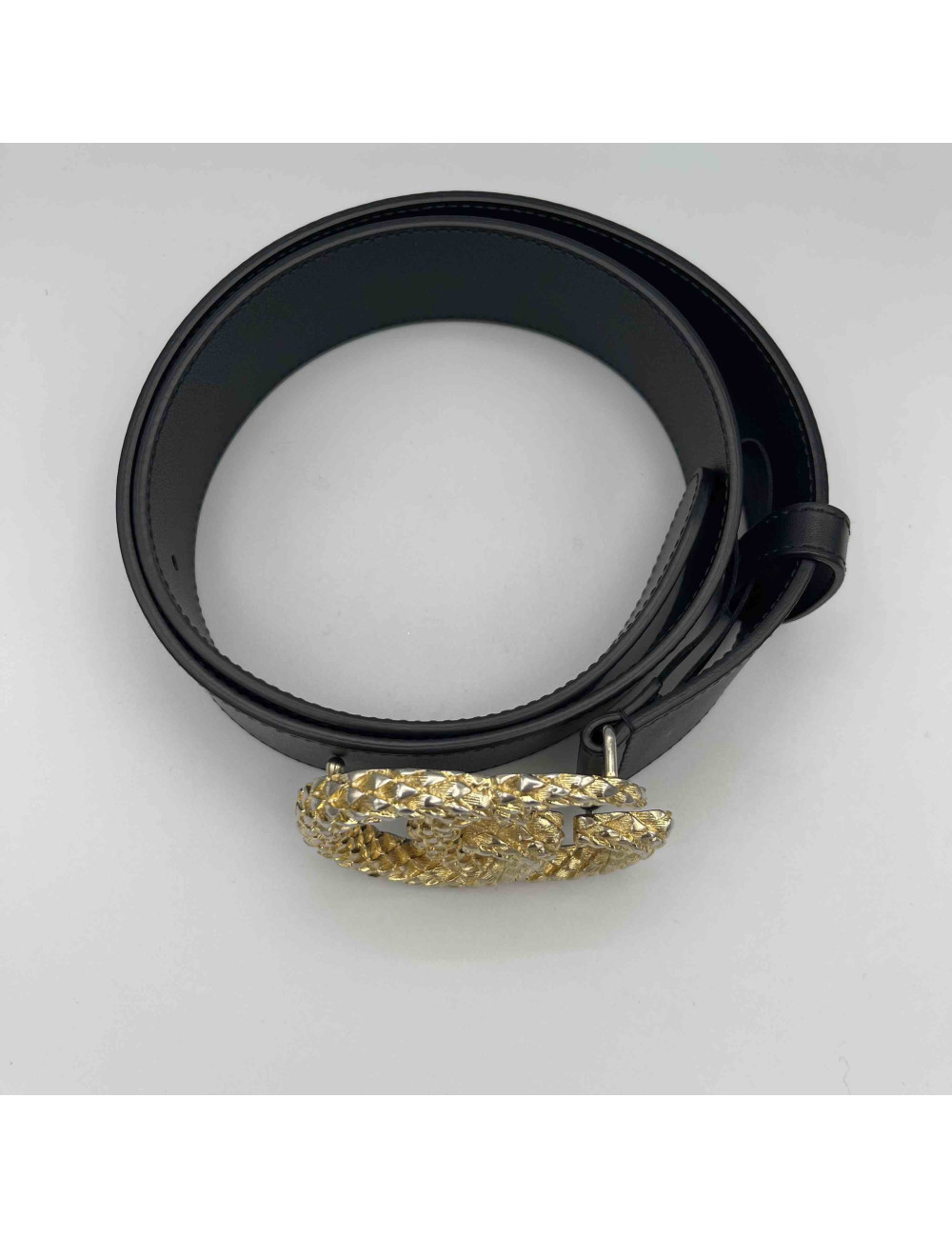 Ceinture GUCCI cuir noir T80