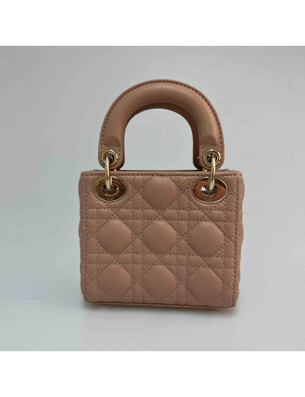 Micro Lady DIOR rose poudré