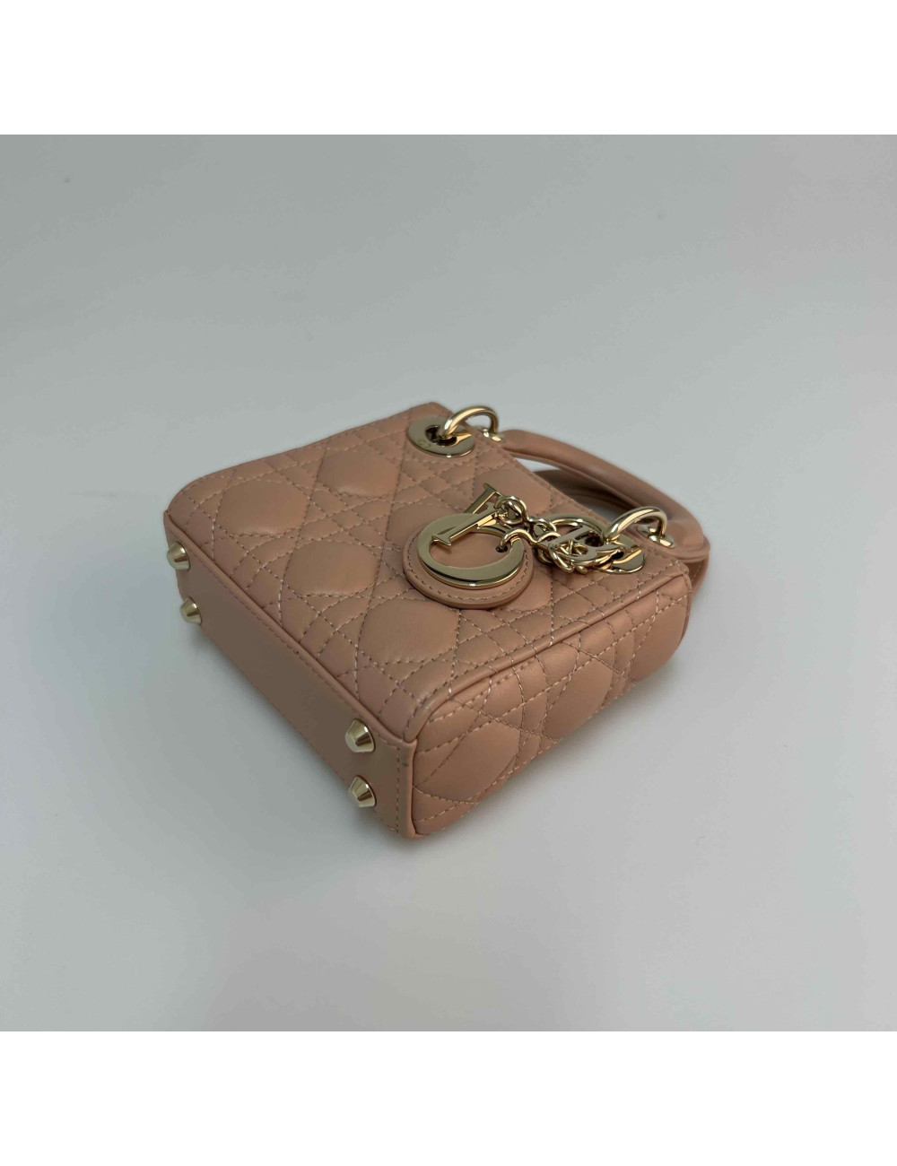 Micro Lady DIOR rose poudré