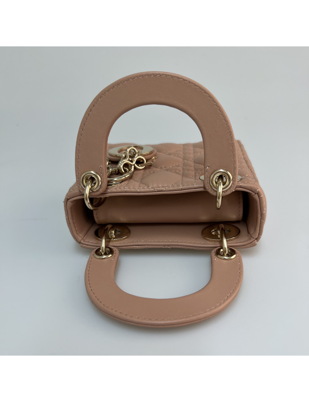 Micro Lady DIOR rose poudré