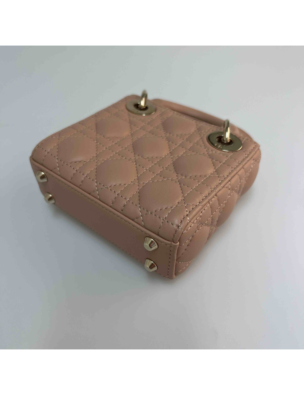 Micro Lady DIOR rose poudré