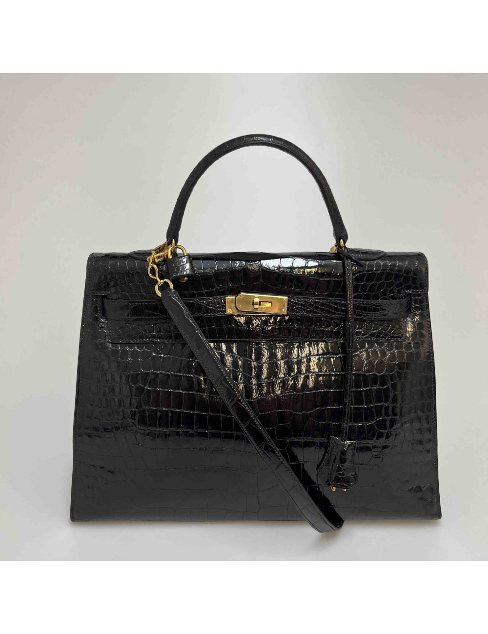 Kelly 35 HERMES crocodile Porosus