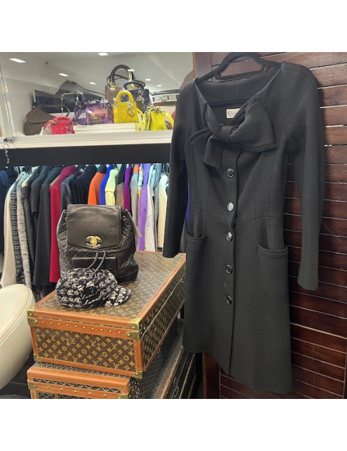 Robe T 38 DIOR laine noire