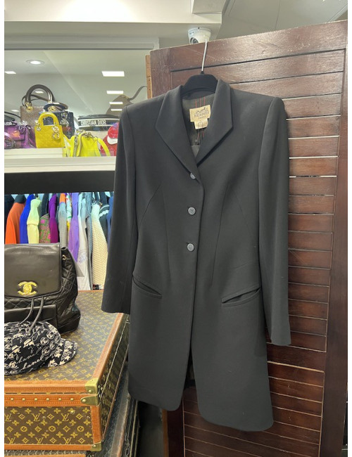 Longue veste T 38 HERMES cavaliere noire