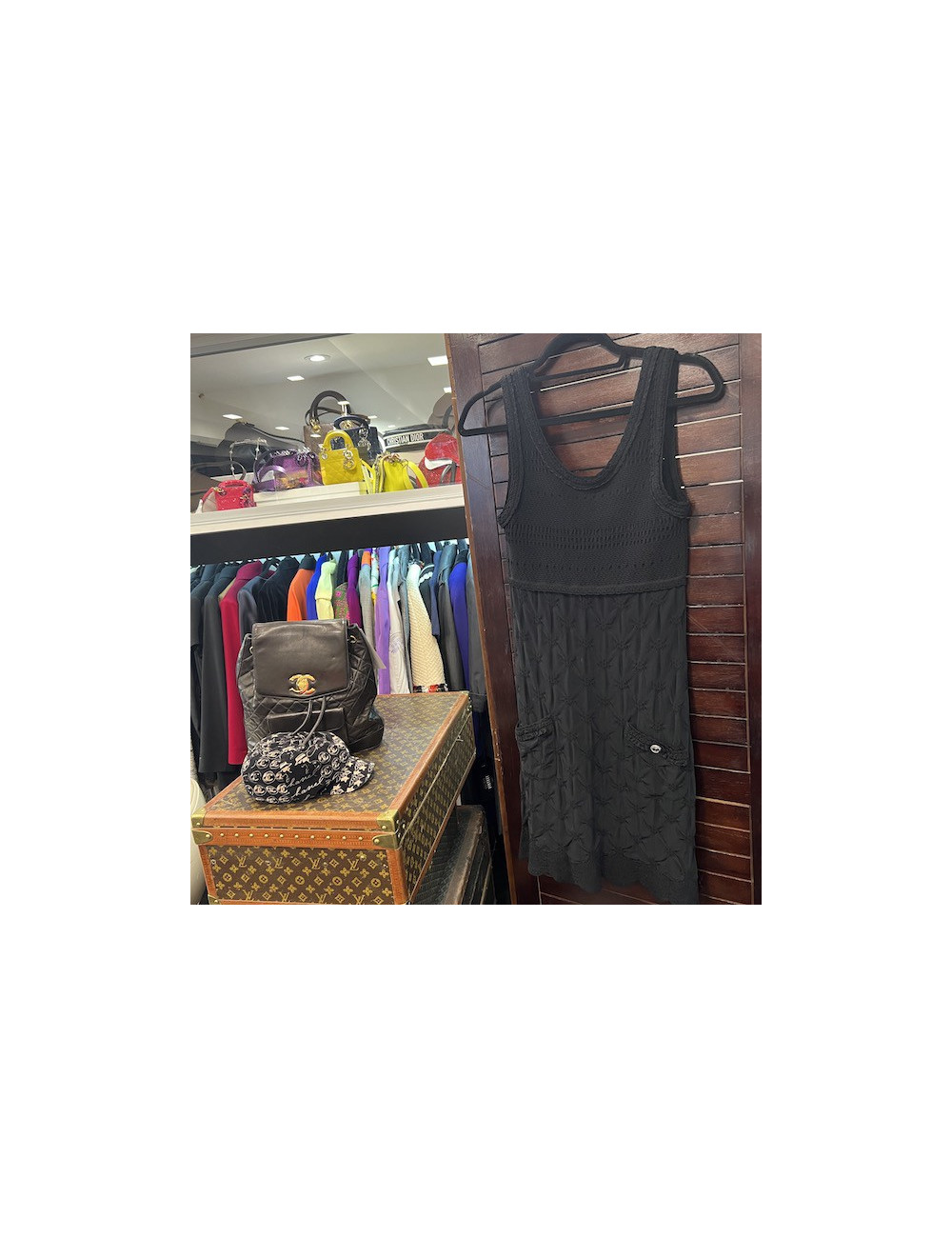 Robe T 38 CHANEL Stretch noir