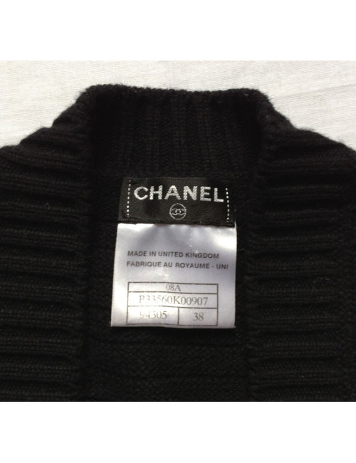 long gilet CHANEL noir T 38