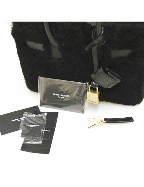 Sac Nano Sac De Jour SAINT LAURENT peau lainée