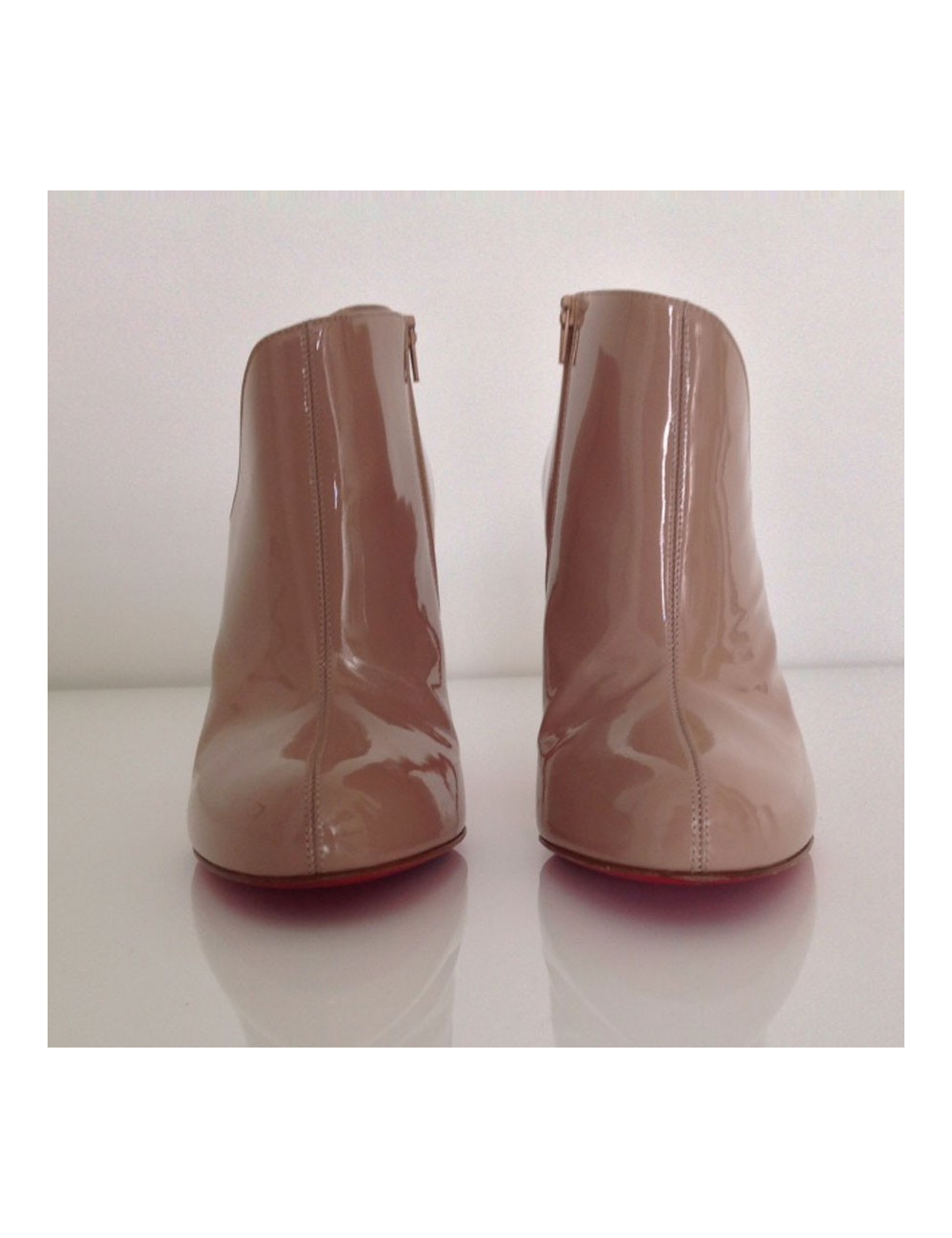 Gants HERMES en cuir lisse vert 