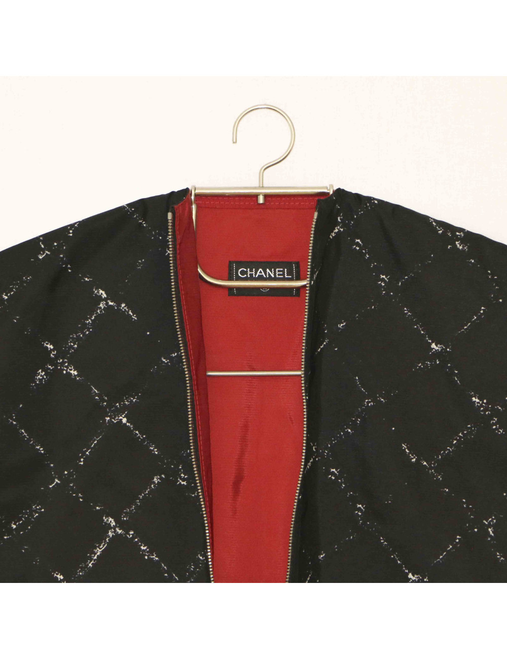 Porte-habits CHANEL toile noire