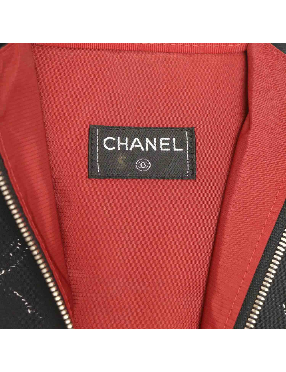 Porte-habits CHANEL toile noire