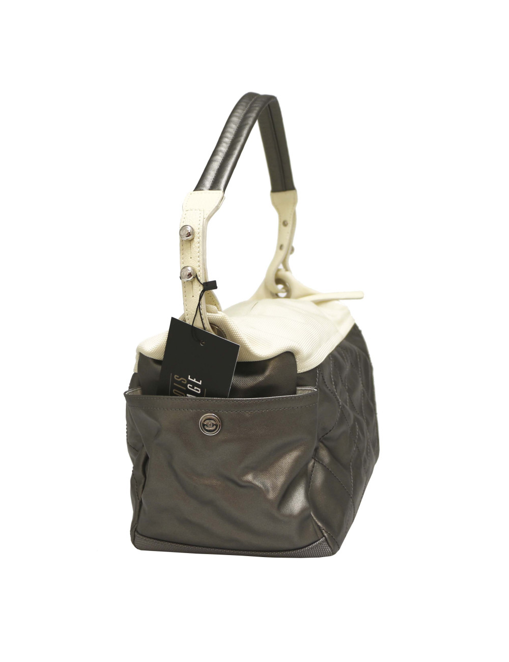 Sac de sport CHANEL toile gris