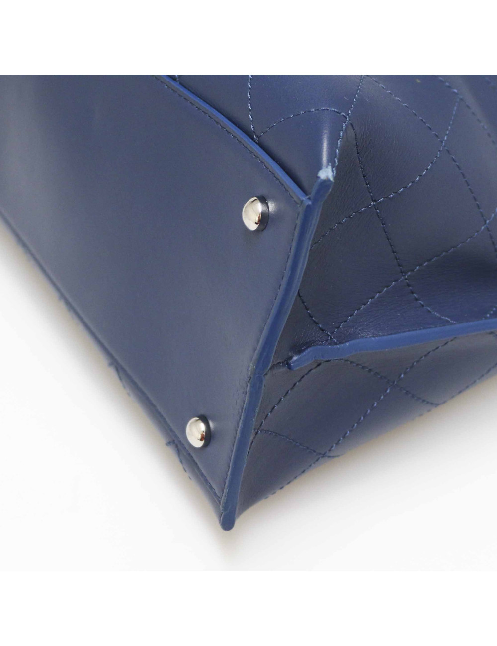 Cabas CHANEL cuir bleu