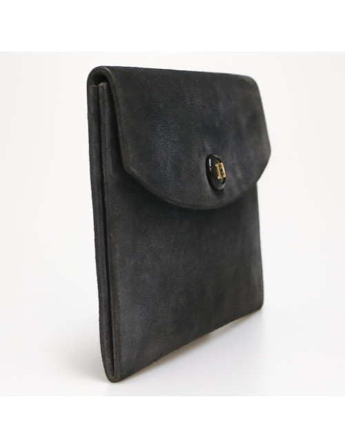 Pochette HERMES daim gris