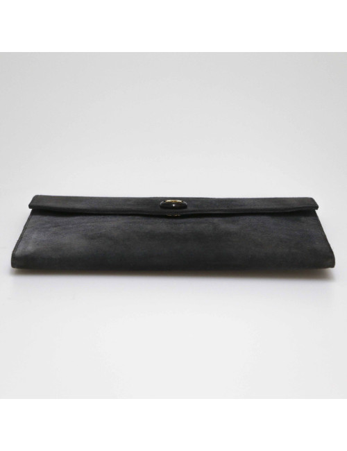 Pochette HERMES daim gris