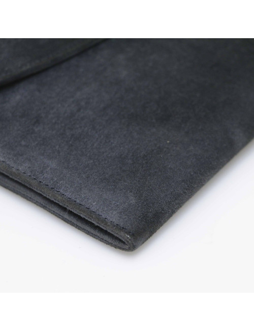 Pochette HERMES daim gris