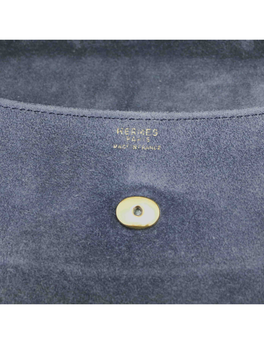 Pochette HERMES daim gris