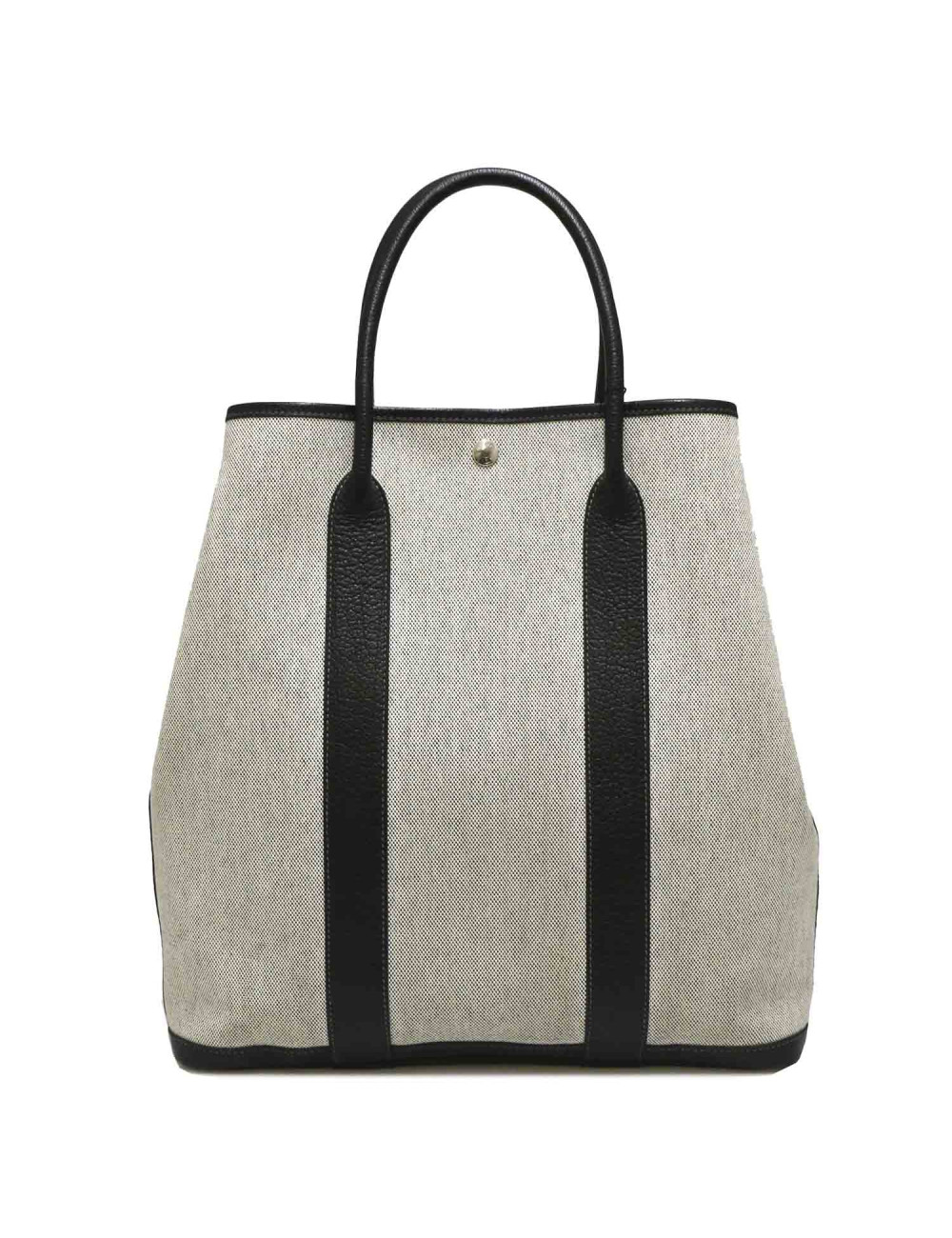 Gardin file HERMES toile et cuir noir