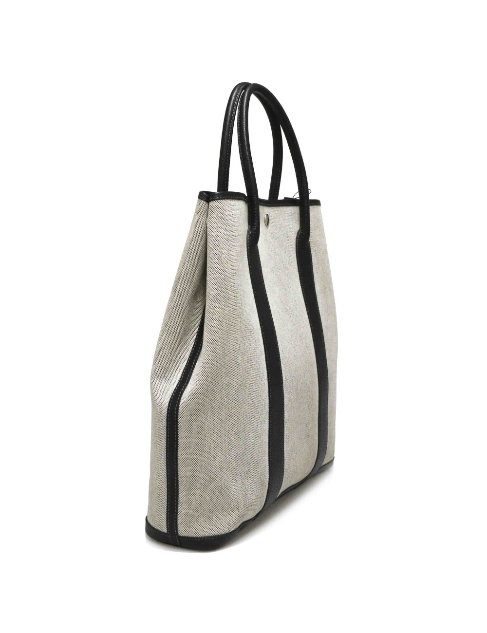 Gardin file HERMES toile et cuir noir