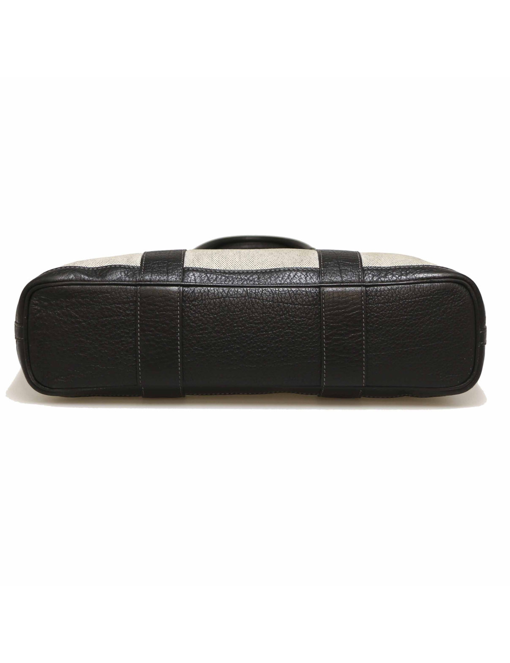 Gardin file HERMES toile et cuir noir