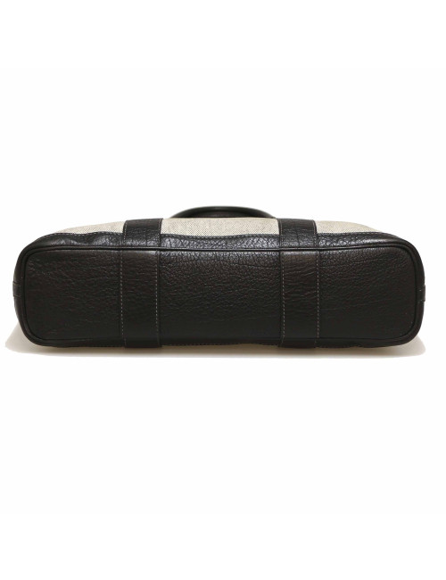 Gardin file HERMES toile et cuir noir