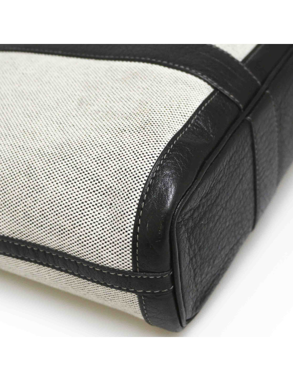 Gardin file HERMES toile et cuir noir