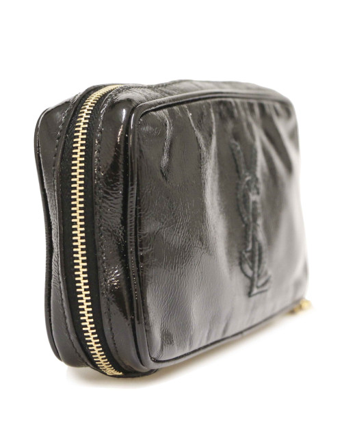 Pochette YSL vernis noire : occasion certifiée authentique