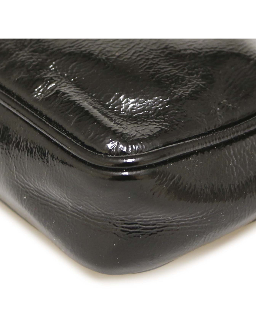 Pochette YSL vernis noire : occasion certifiée authentique